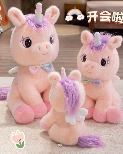Dein süßer Regenbogen Engel Einhorn Kissen!