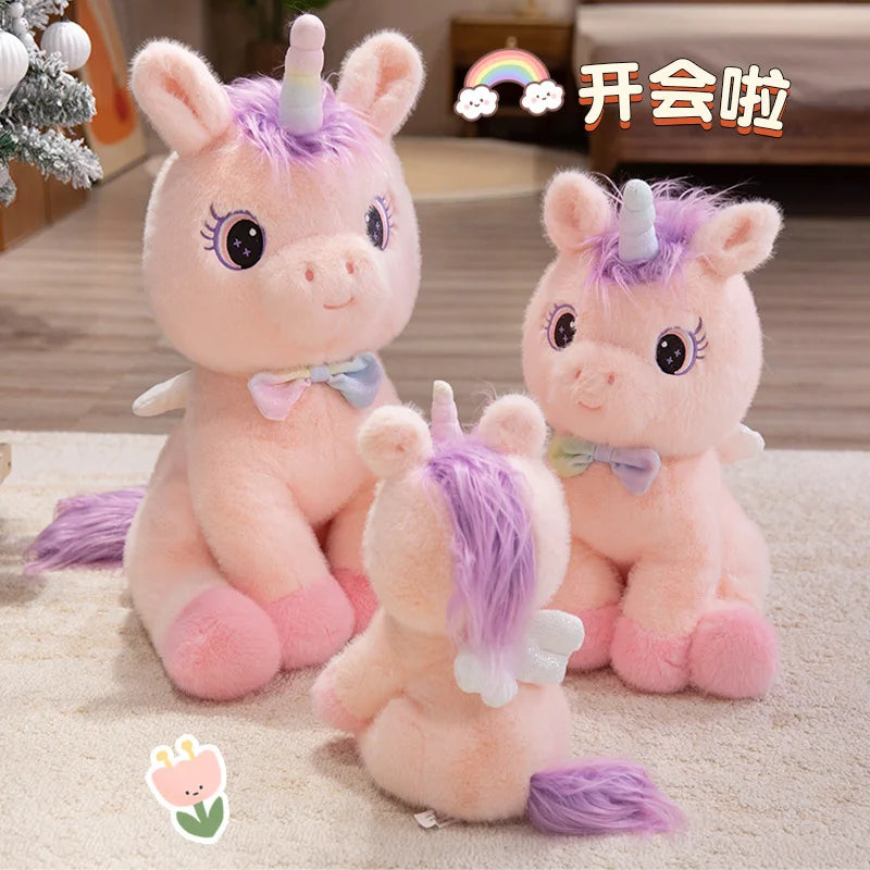 Dein süßer Regenbogen Engel Einhorn Kissen!