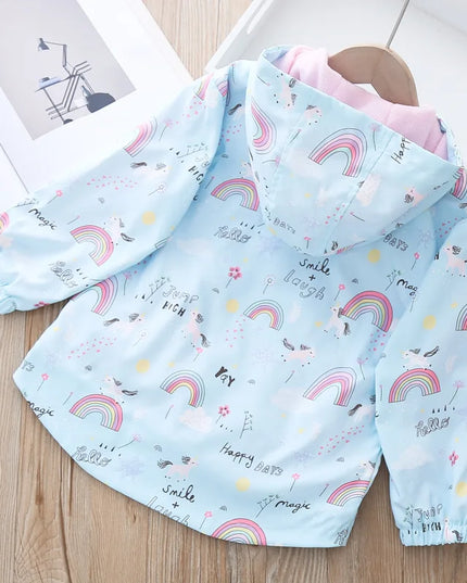 Deine bunte Regenbogen Einhorn Jacke!