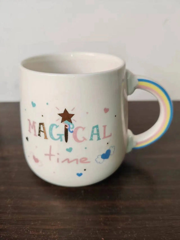 Deine glitzernde Einhorn Tasse mit Deckel!