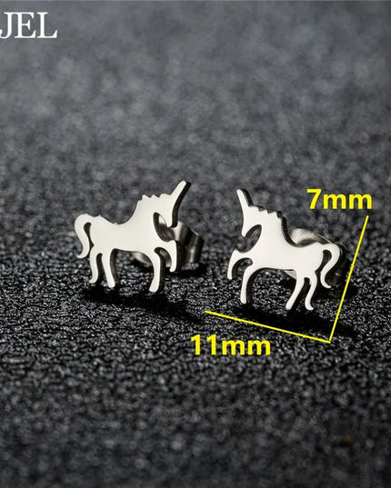 Funkelndes Einhorn Armband aus Edelstahl in Gold, Roségold und Schwarz