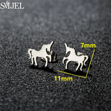 Funkelndes Einhorn Armband aus Edelstahl in Gold, Roségold und Schwarz