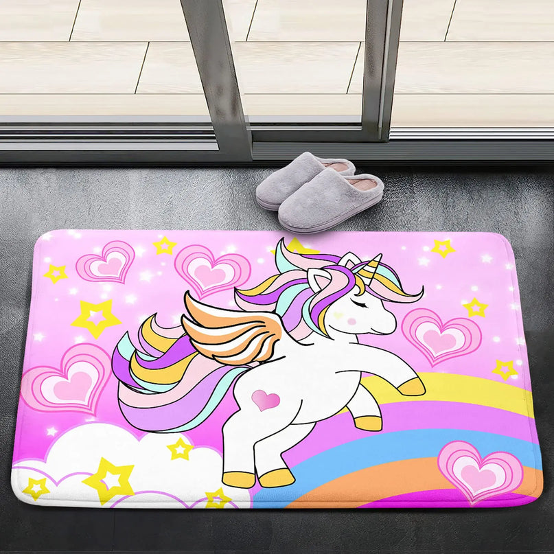 Dein süßer Einhorn Teppich in Pink!