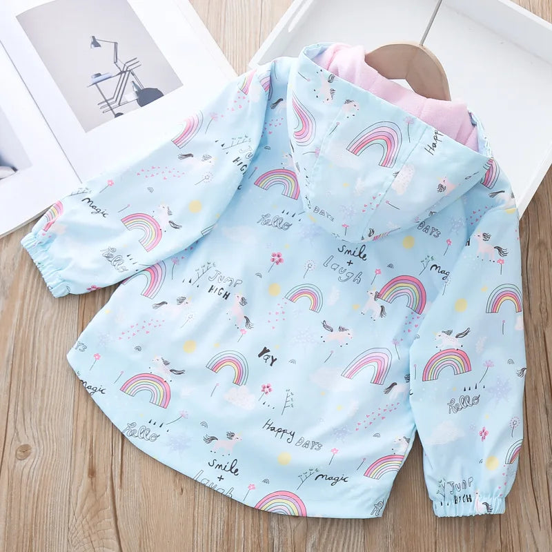 Deine zauberhafte Regenbogen Einhorn Jacke