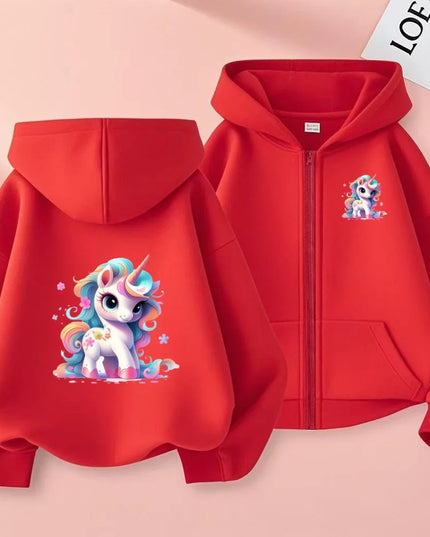 Magische Einhorn Jacke in fröhlichem Grau!