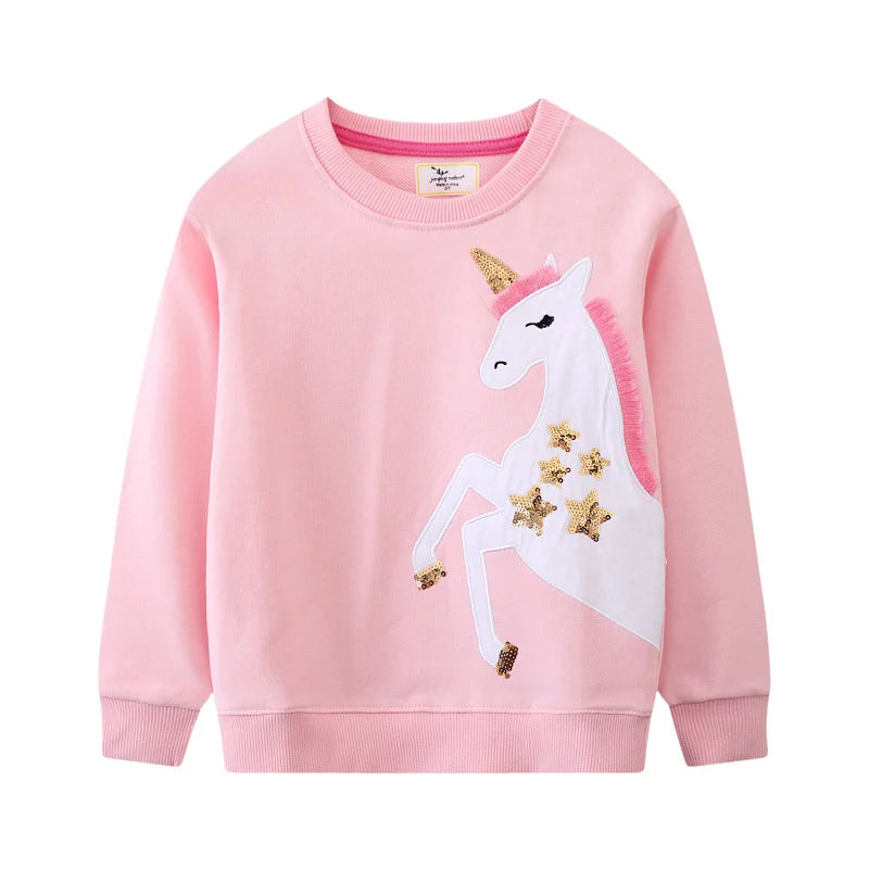 Dein funkelndes Riesen Einhorn Sweatshirt!