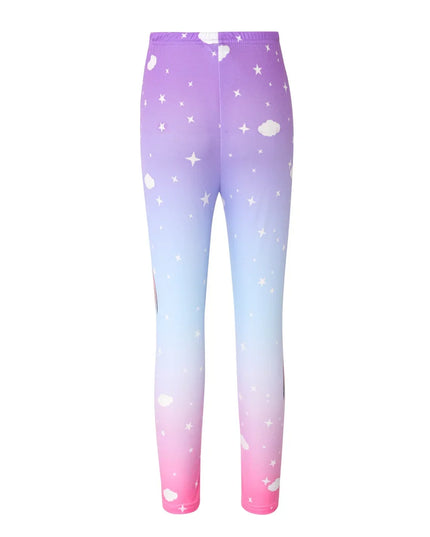 Deine weiche Einhorn Leggings mit Farbblock!