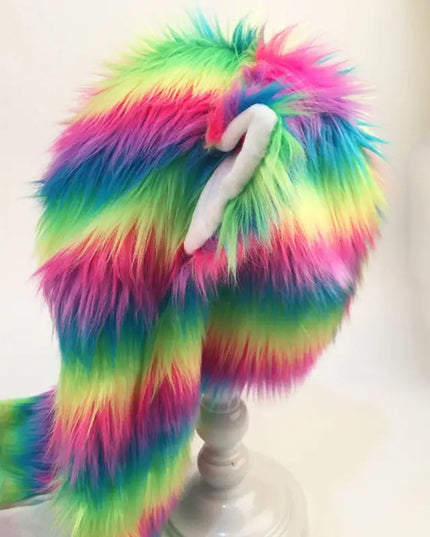 Deine kuschelige Einhorn-Mütze mit Pfoten!
