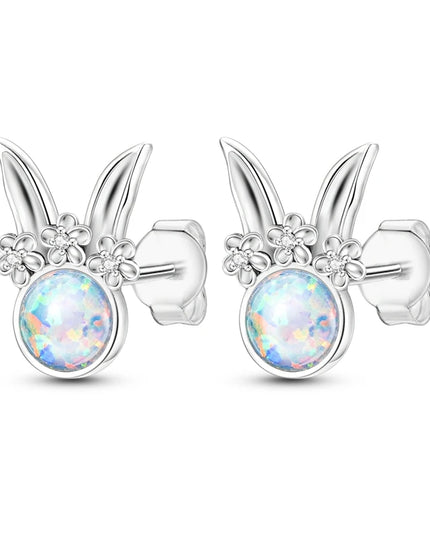Niedliche Einhorn Ohrringe mit blauen Augen!