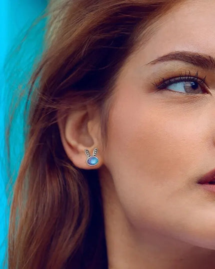 Süße Einhorn Ohrstecker aus 925 Silber