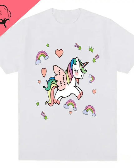 Strahlendes Einhorn T-Shirt mit
