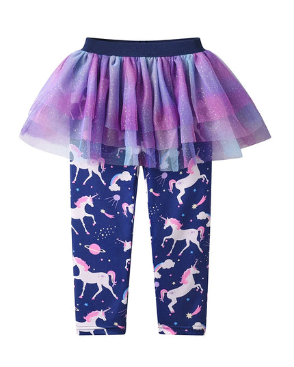 Magische Einhorn Leggings mit Tüllrock!