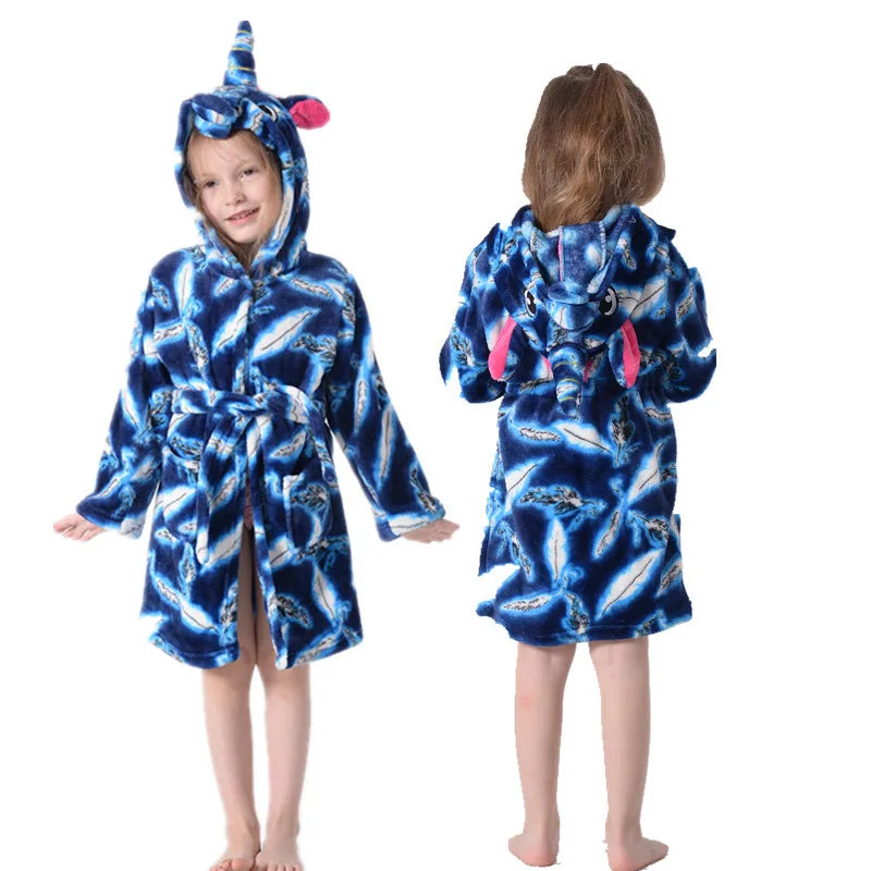 Dein kuscheliges blaues Einhorn Handtuch