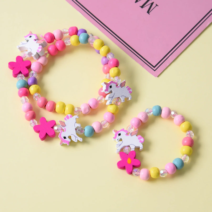 Perlen-Traum: Dein Einhorn Armband & Kette
