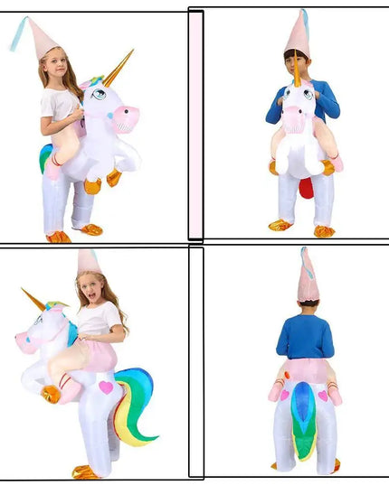 Dein Aufblasbares Einhorn Kostuem für Kids!