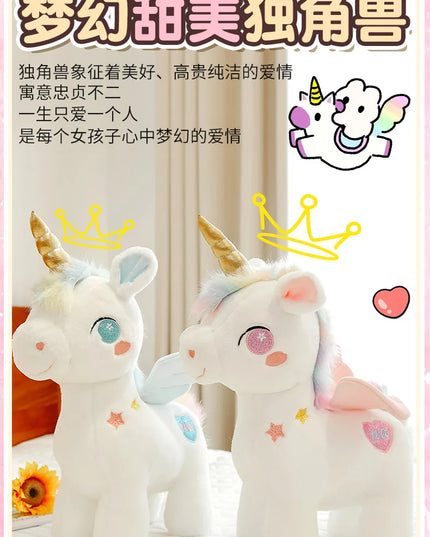 Dein kuscheliges Einhorn Kissen mit Flügeln!