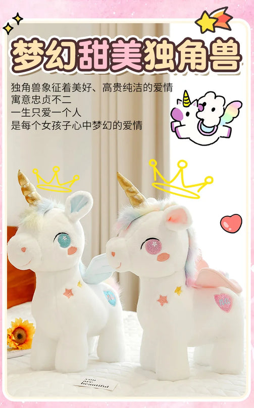 Dein kuscheliges Einhorn Kissen mit Flügeln!