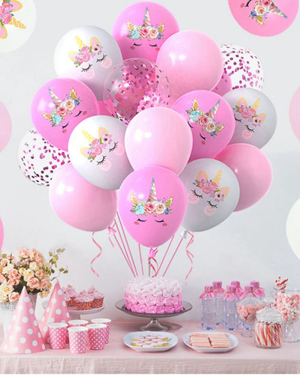 Konfetti-Zauber mit Einhorn Deko Ballons!