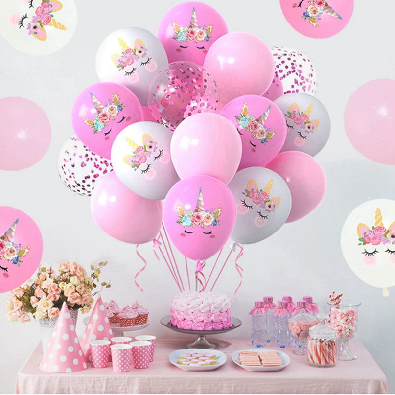 Konfetti-Zauber mit Einhorn Deko Ballons!