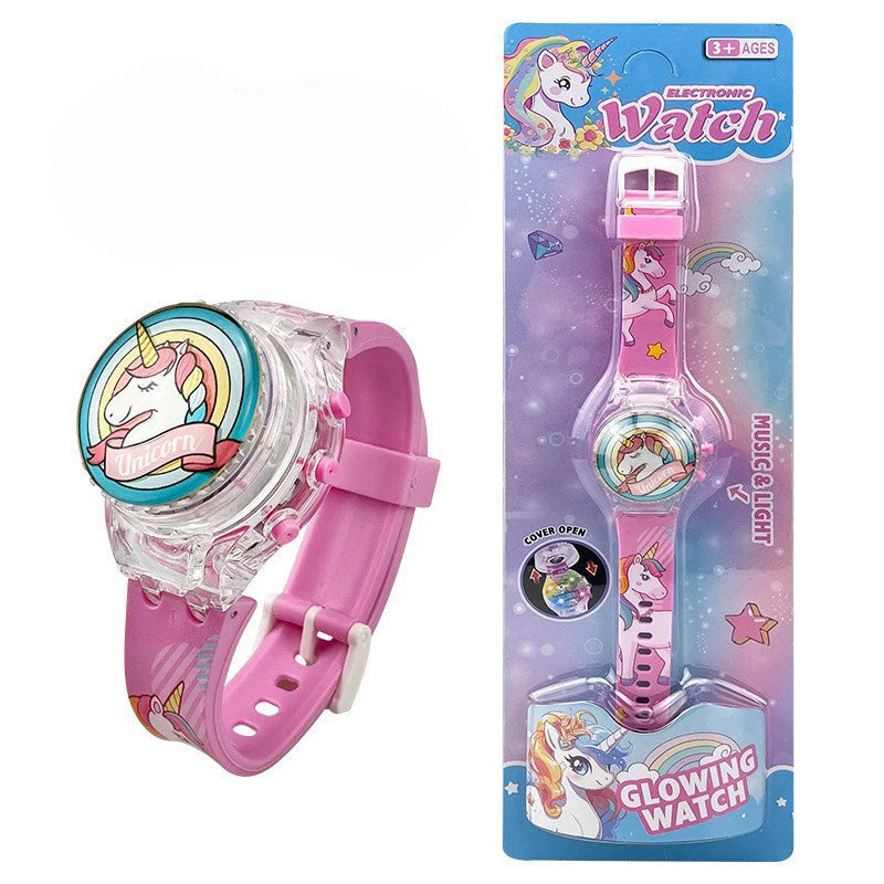 Deine leuchtende Einhorn Uhr mit