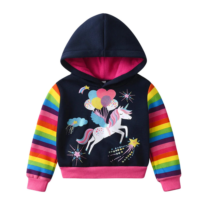 Dein gestreifter Einhorn Hoodie von VIKITA!
