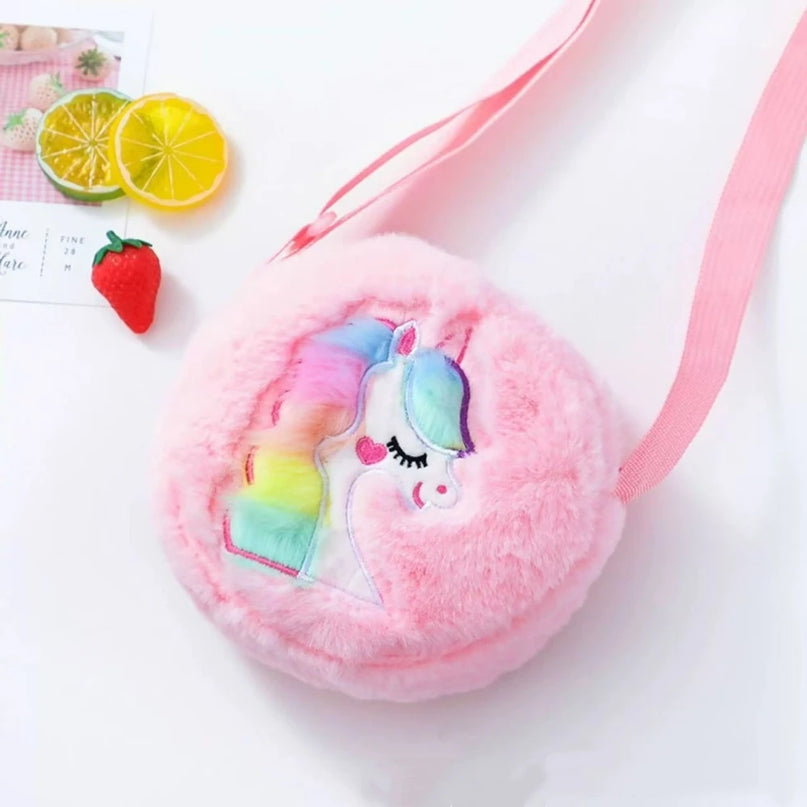 Deine zauberhafte Einhorn Plüsch-Tasche