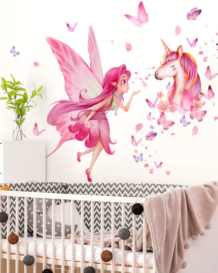 Dein magisches Einhorn Wandtattoo Elf