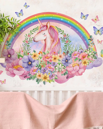Großes Einhorn Wandtattoo – Dein magischer