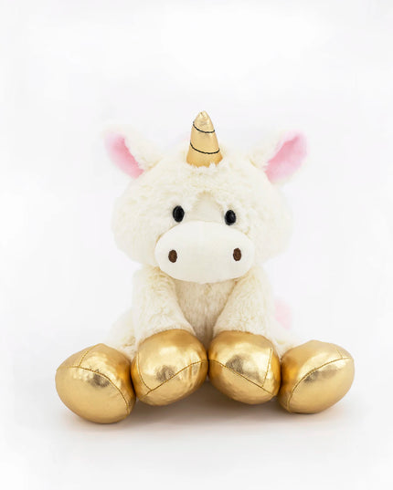 Niedliches kleines weißes Einhorn Kissen, 22cm groß, super weich und zum Knuddeln