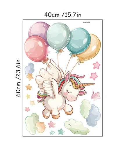 Dein zauberhaftes Einhorn Wandtattoo