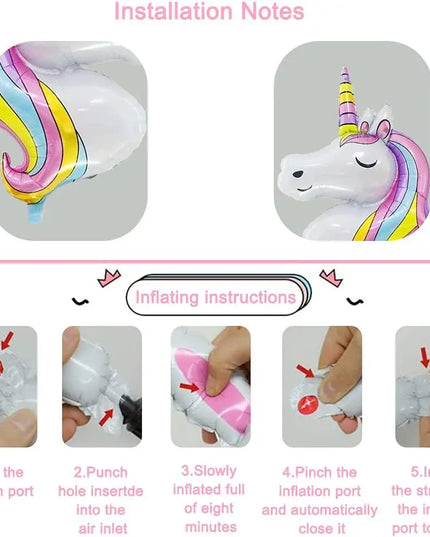 Dein Einhorn Kuscheltier Ballon-Set