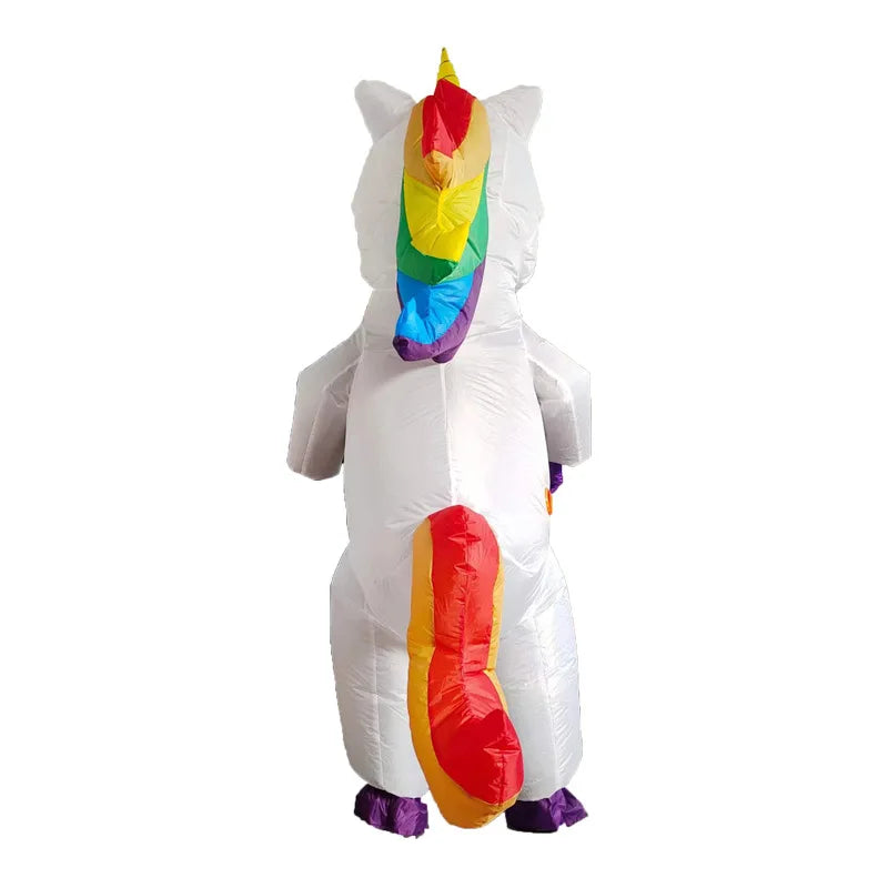 Flieg durch den Raum: Blaues Einhorn Kostuem!