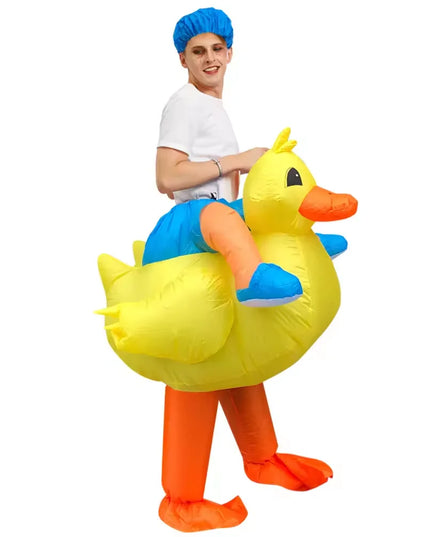Cooles Aufblasbares Einhorn Kostuem Blau