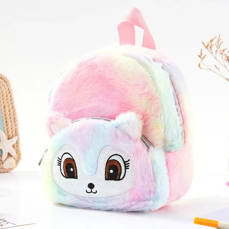 Dein lila Einhorn Rucksack mit großen Augen!