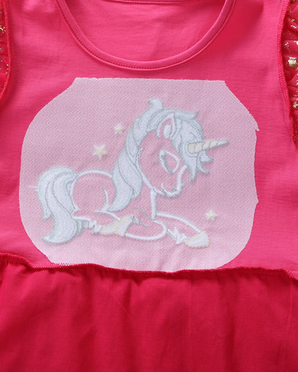 Dein zauberhaftes Einhorn Kleid Fuchsia!
