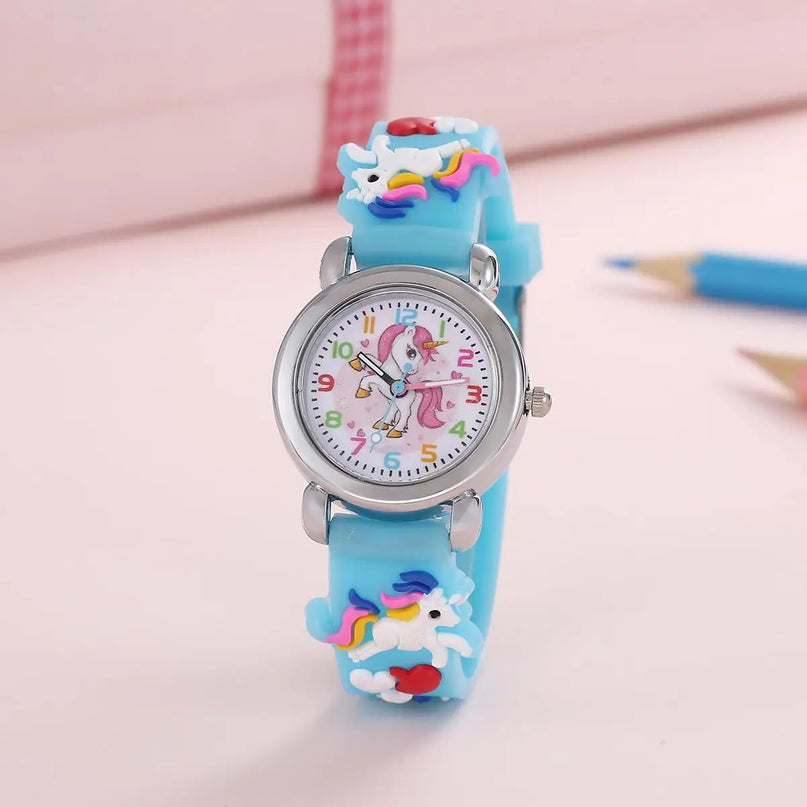 Deine stylische Einhorn Uhr in bunten Farben