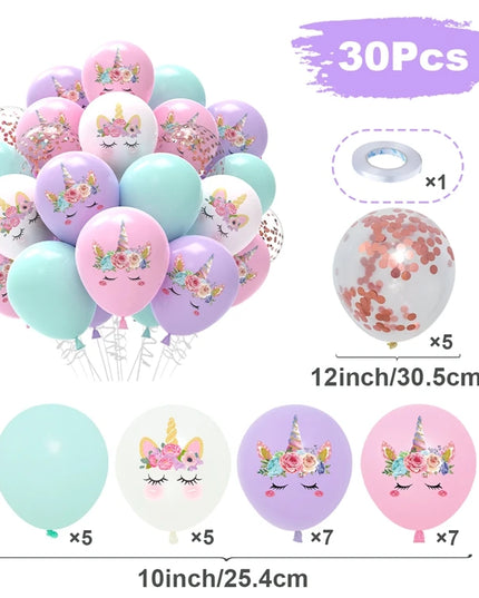 Konfetti-Zauber mit Einhorn Deko Ballons!