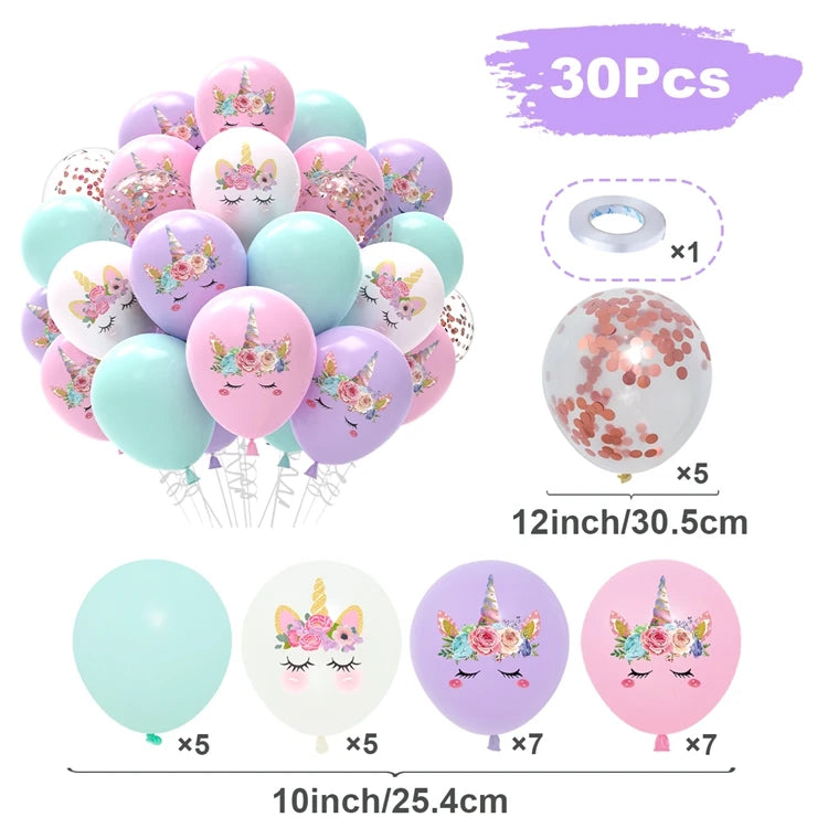 Konfetti-Zauber mit Einhorn Deko Ballons!