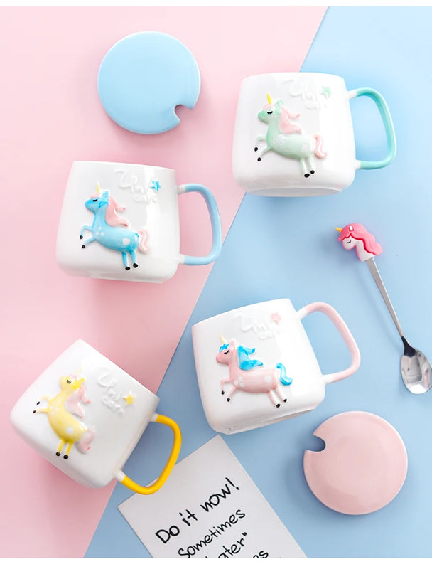 Deine clevere Einhorn Tasse mit Handyhalter!