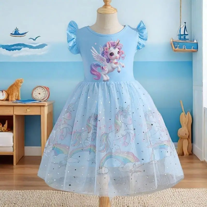 Dein Einhorn Kleid mit Regenbogen-Zauber!
