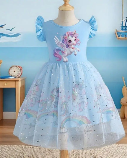 Dein bezauberndes Einhorn Kleid mit bunten