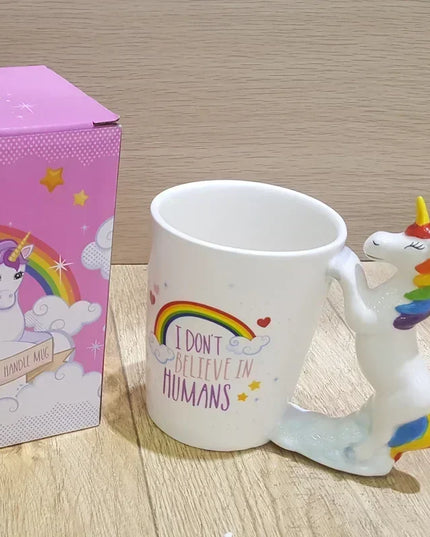 Deine Einhorn Tasse mit Tiergriff!
