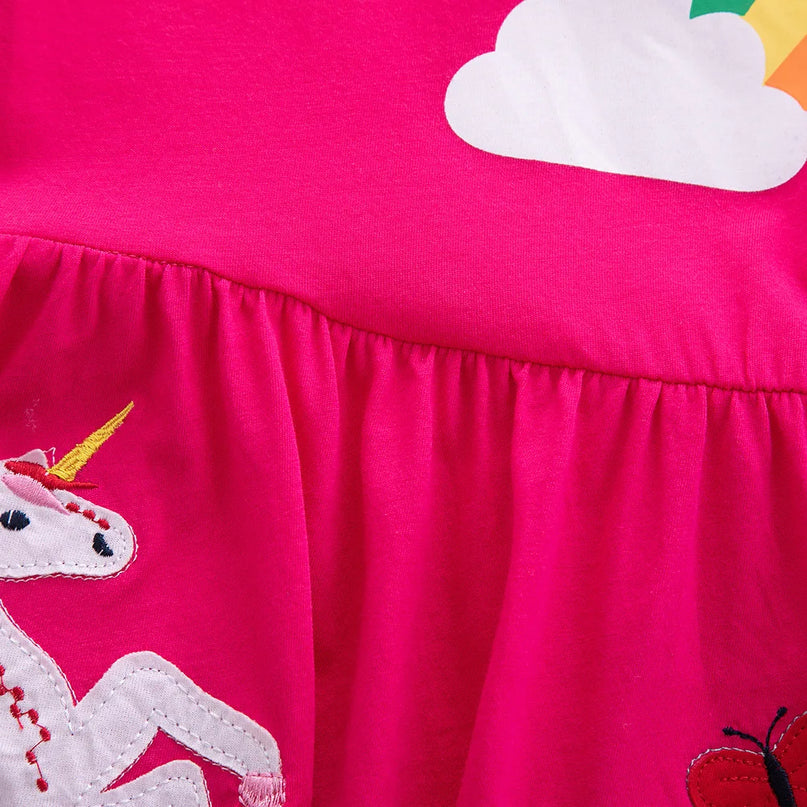 Dein fröhliches Einhorn Kleid in Seeblau!