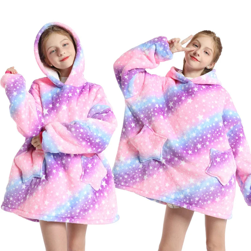 Dein Einhorn Decke Bademantel für Kids!