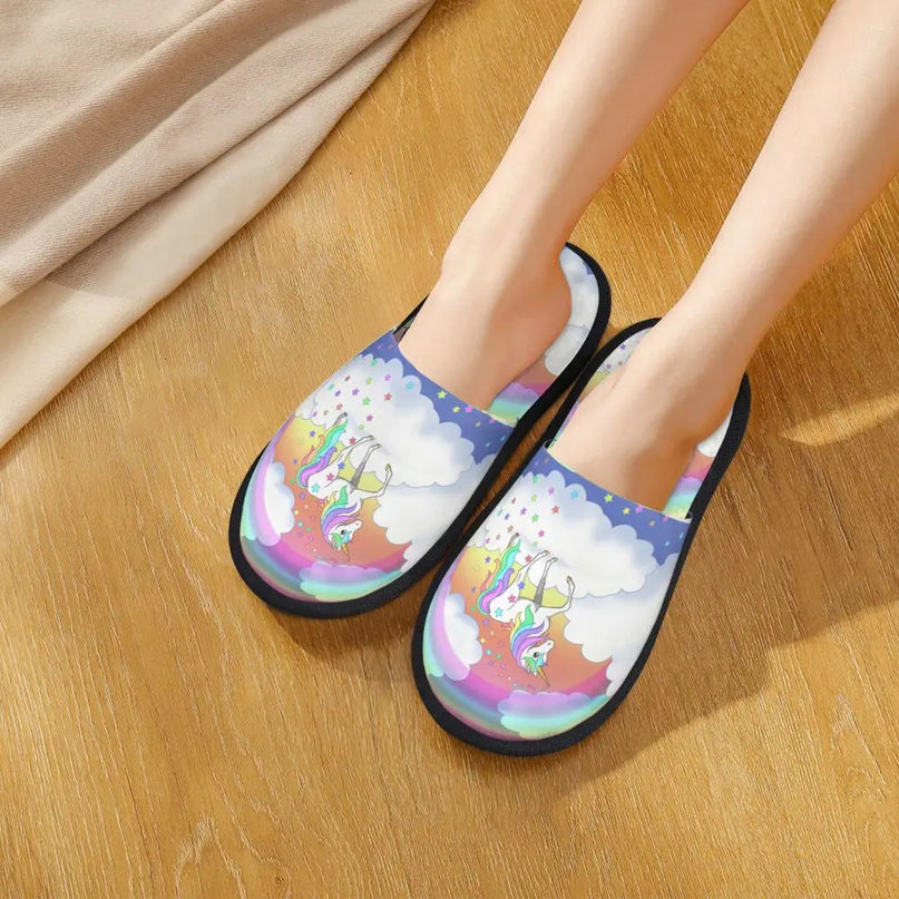 Fantasievolle Einhorn Hausschuhe für dich!