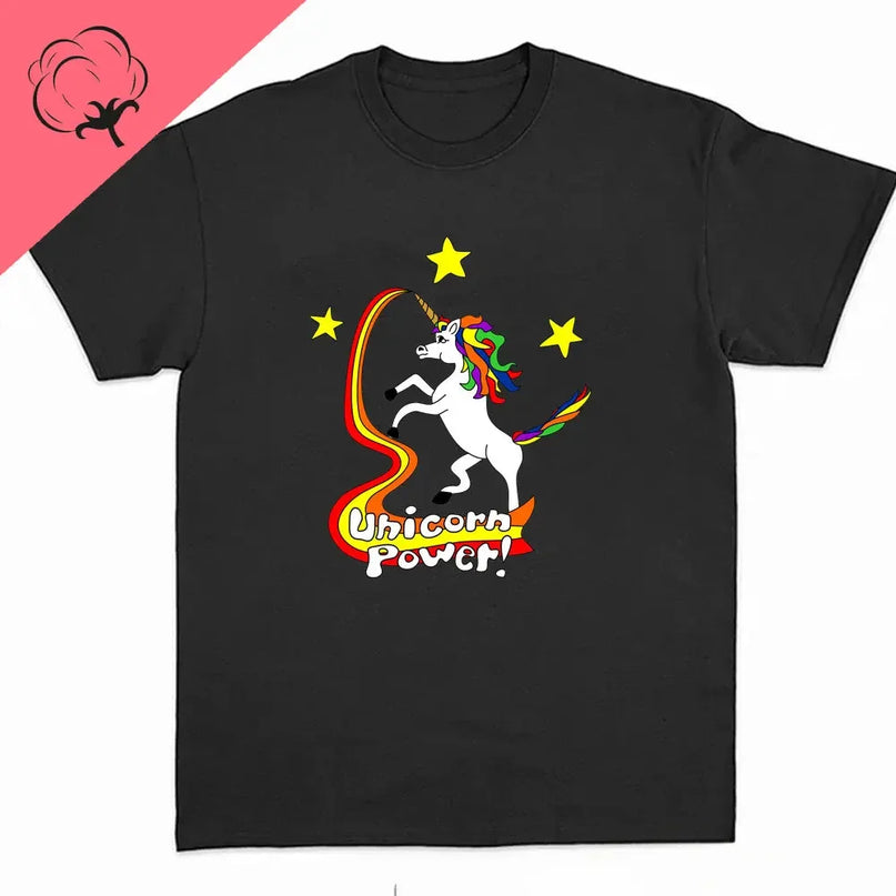 Dein Einhorn T-Shirt mit Regenbogen-Magie!