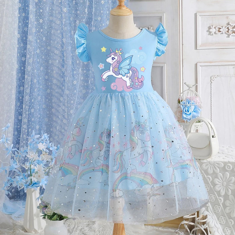Dein bezauberndes rosafarbenes Einhorn Kleid