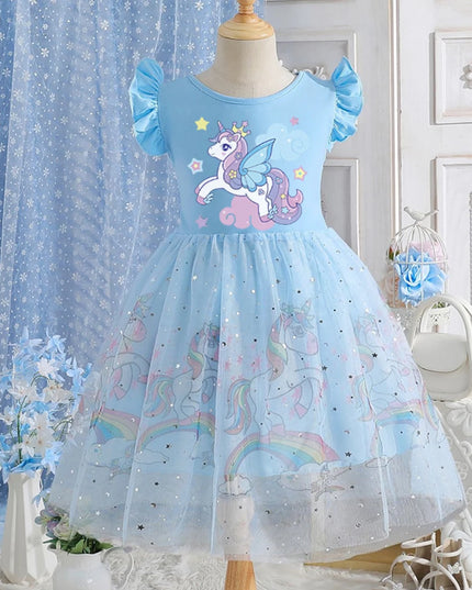 Dein verspieltes Einhorn Kleid mit bunten