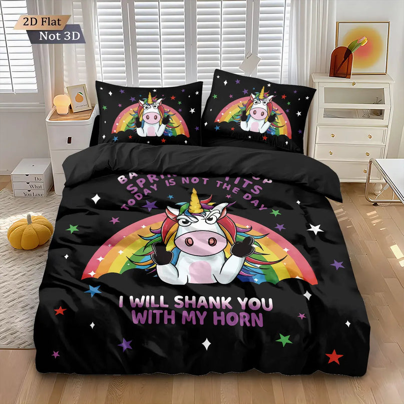 Deine Traumhafte Bunte Einhorn Bettwäsche
