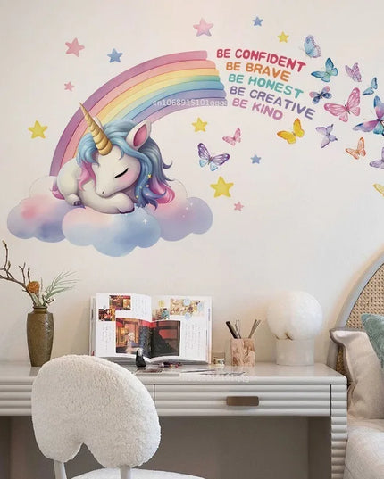 Dein zauberhaftes Einhorn Wandtattoo fürs